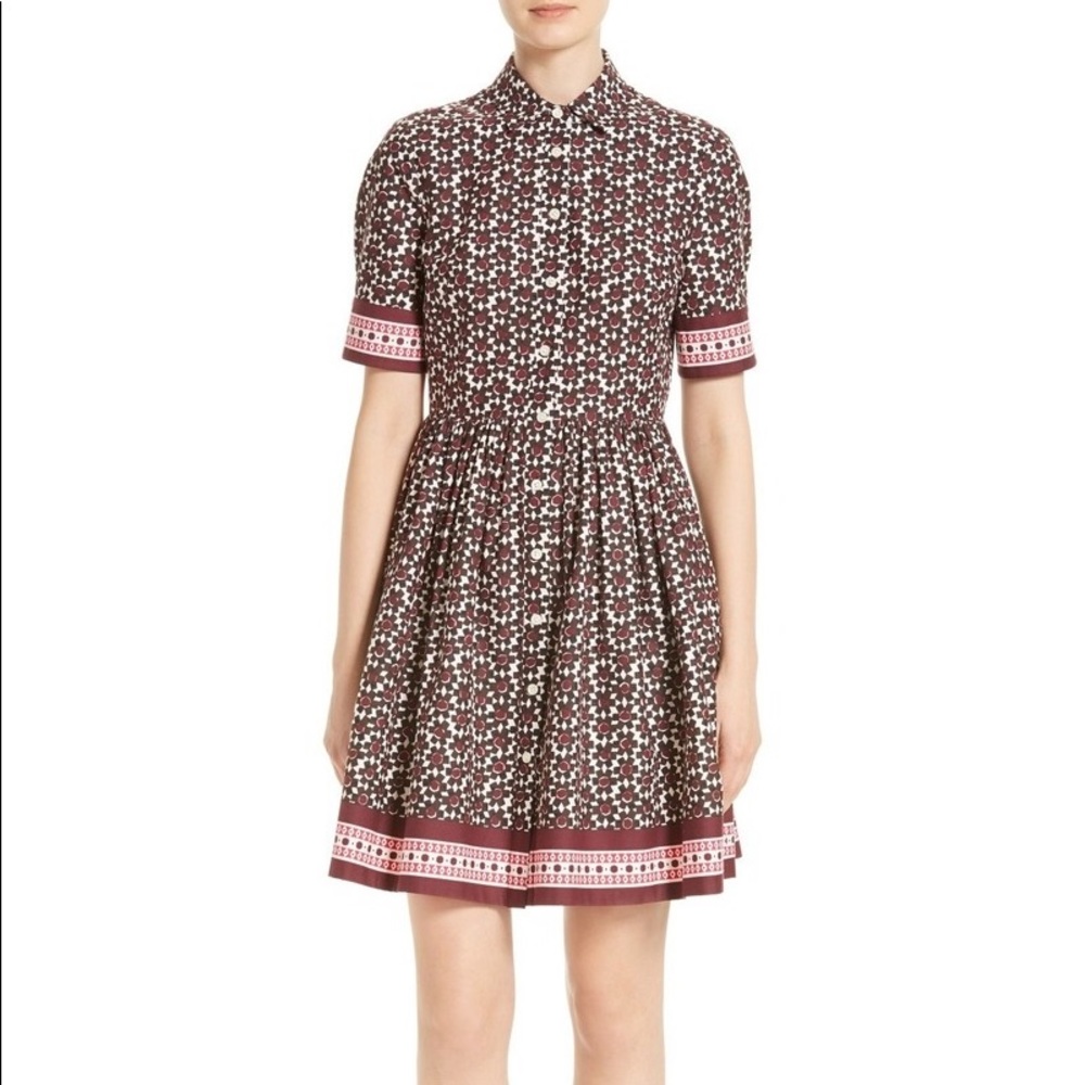 Kate Spade tile peplum dress